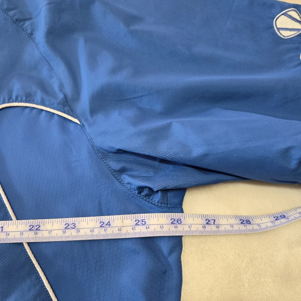 Sunice Shorter Sleeves Quarter Zip Golf Outdoors Blue Jacket  Size L